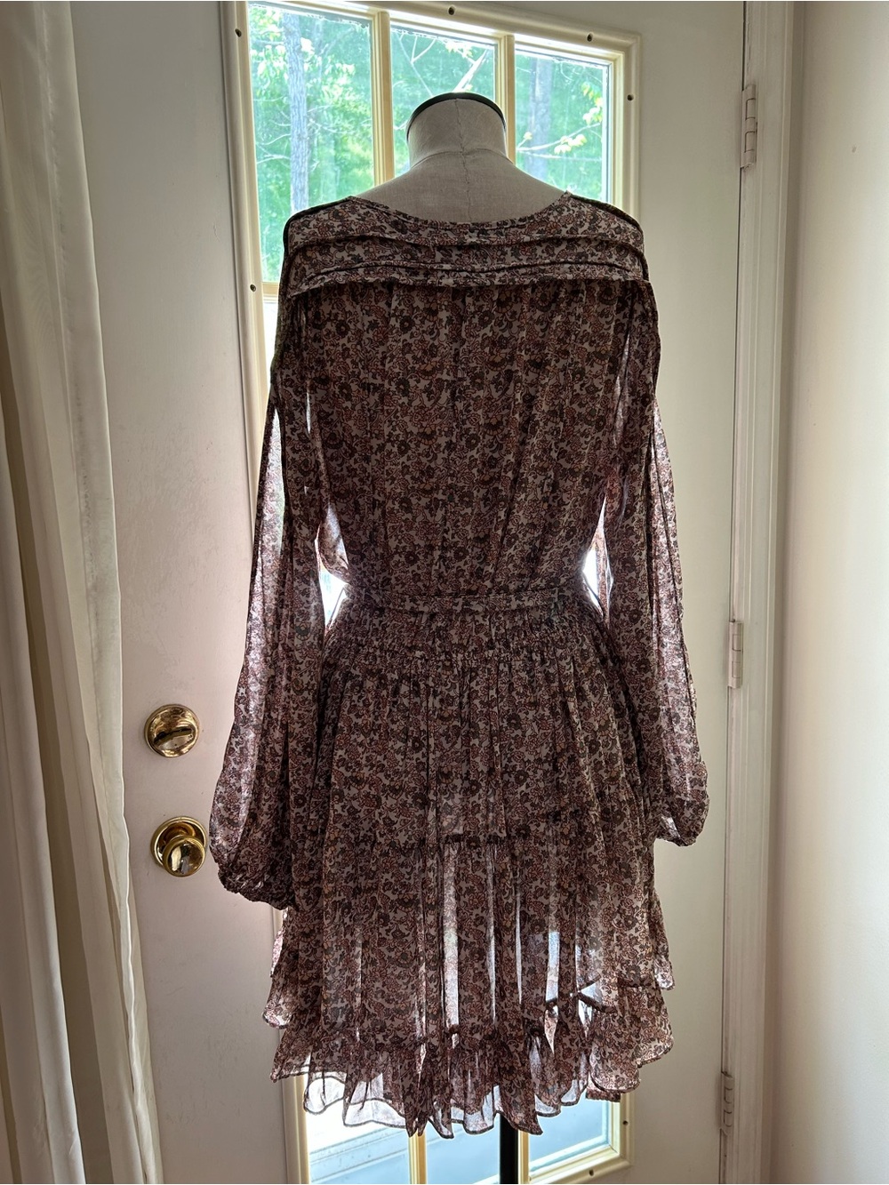 o.p.t Pink Lea romantic floral lightweight mini dress. Garden parties, outings. - Picture 9 of 9